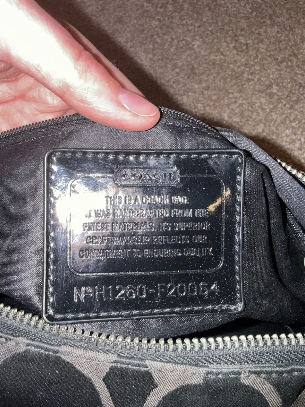 Coach Black Signature Jacquard Crossbody with Heart Charm